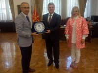 Rektör Karaman'dan Makedonya Cumhurbaşkanı İvanov’a Ziyaret