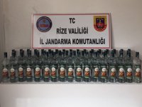 Rize'de Kaçak İçki Ele Geçirildi