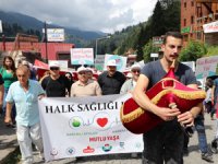 Ayder Yaylası'nda Tulum Eşliğinde Yürüdüler