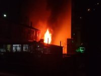 Rize'de Korkutan Yangın