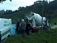 Trabzon'da beton mikserinin çarptığı kadın öldü