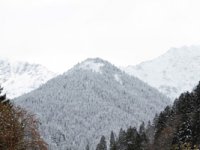 Ayder Yaylası’nın Yüksek Kesimlerine Mevsimin İlk Karı Yağdı