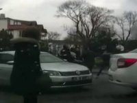 Trafikte Yumruklar Konuştu