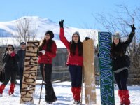 Rize'de "Lazboard"lu Kayak Keyfi