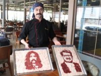 Etleri Boya, Tepsiyi Tuval Olarak Kullanıyor