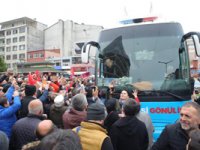 Rize'de İçişleri Bakanı Soylu'nun Yolunu Kestiler