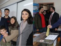 AK Parti Rize Belediye Başkan Adayı Metin ile İl Başkanı Alim, Oyunu Kullandı