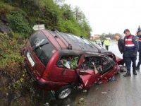 Giresun’da Trafik Kazası Sonrası Araç Alev Aldı: 1 Ölü, 1 Yaralı