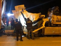 Çorum'da iki tır çarpıştı: 1 ölü