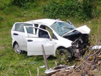Ordu'da sağlık personeli kaza yaptı 4 yaralı