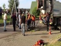 Trabzon’da Kanalizasyonda Akıntıya Kapılarak Kaybolan İşçiyi Arama Çalışmaları Sürüyor