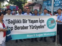 Çayeli'de Sağlıklı Yaşam Yürüyüşü Düzenlendi