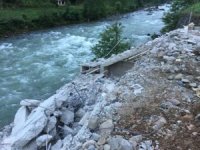Rize’nin Fırtına Vadisi’ndeki Yıkımlar Devam Ediyor