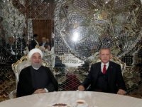 Cumhurbaşkanı Erdoğan, İranlı Mevkidaşı Ruhani İle Görüştü