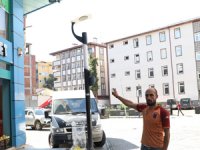 Rize'de Kuş Yavrusu, Vinç Yardımıyla Yuvasına Kavuştu