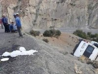Minibüs Şarampole Yuvarlandı: 10 Yaralı