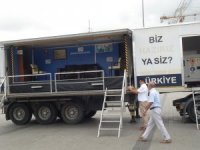 Taksim Meydanı’nda Deprem Simülasyon Tırına Yoğun İlgi