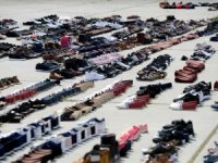 Sular Altında Kalan Ayakkabılar Yenikapı’da Kurutmaya Bırakıldı