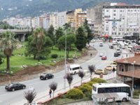 Rize’de Menderes Bulvarına İlave Şerit
