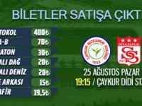 Çaykur Rizespor - DG Sivasspor Maçı Biletleri Satışa Çıktı