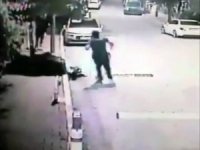 Nefes Kesen Hırsız Polis Kovalamacası Kamerada