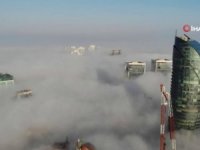 İstanbul’da Etkili Olan Sis Drone İle Görüntülendi