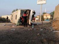İşçileri Taşıyan Midibüs Kaza Yaptı: 1’i Ağır 6 Yaralı