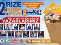 2. Rize Kitap Fuarı Cuma Günü Açılıyor