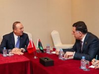 Bakan Çavuşoğlu, Libya Başkanlık Konseyi Başkanı El-sarraj İle Görüştü