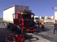 Tem Otoyolunda Zincirleme Trafik Kazası
