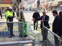 Rize Emniyetinden Banka Şubeleri Önünde Bariyerli "Sosyal Mesafe" Önlemi