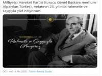 Cumhurbaşkanı Erdoğan’dan, Alparslan Türkeş Paylaşımı