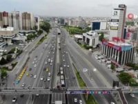 E5 Kara Yolundaki Trafik Yoğunluğu Havadan Görüntülendi