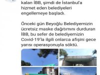 İbb, Esenler Belediyesi’nin Korona Virüs Afişlerini Söktü