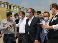 Bakan Kasapoğlu, Patlama Alanında İncelemelerde Bulundu