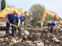Patlamanın 4. Gününde Çalışmalar Havadan Görüntülendi