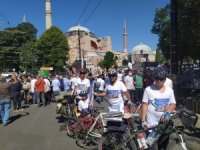 Ayasofya’da İlk Namazı Kılmak İçin 48 Saat Pedal Bastılar