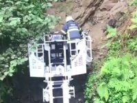 Rize’de İtfaiyeden Köpek Kurtarma Operasyonu
