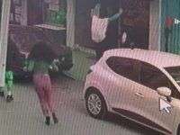 Antalya’da Kaçan Hırsıza Uçan Tekme