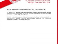 Dışişleri Bakanlığı’ndan Mali’de Meydana Gelen Terör Saldırısına Kınama