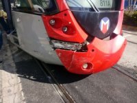 Beyoğlu’nda Tramvay Yolunda Kaza