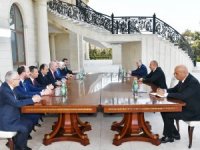 Azerbaycan Cumhurbaşkanı Aliyev, Ak Parti Genel Başkanvekili Kurtulmuş’u Kabul Etti