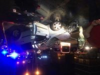 Basın Ekpres Yolu’nda Kontrolden Çıkan Araç Takla Attı: 1 Yaralı