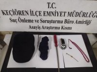 Keçiören’de Son Bir Haftada İki Ayrı Eve Giren Hırsız Yakayı Ele Verdi