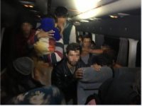 Tem’de Durdurulan Minibüsten 40 Düzensiz Göçmen Çıktı