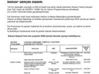 Ak Parti’den Hızlı Tren İddialarına Açıklama