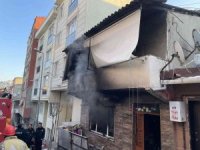 Elektrik Sobası Devrildi, Yangın Çıktı