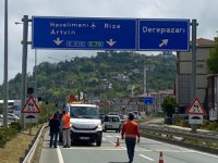 Rize Artvin Havalimanı Kırmızı Işıklarda ve Yön Tabelalarında Yerini Aldı