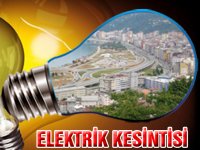 Rize'de Elektrik Kesintisi Uygulanacak