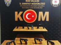 Rize'de silah kaçakçılığı gerekçesiyle bir kişi tutuklandı
